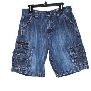 WRANGLER JEANS CO Blue Cargo Shorts  Boys 10 Husky